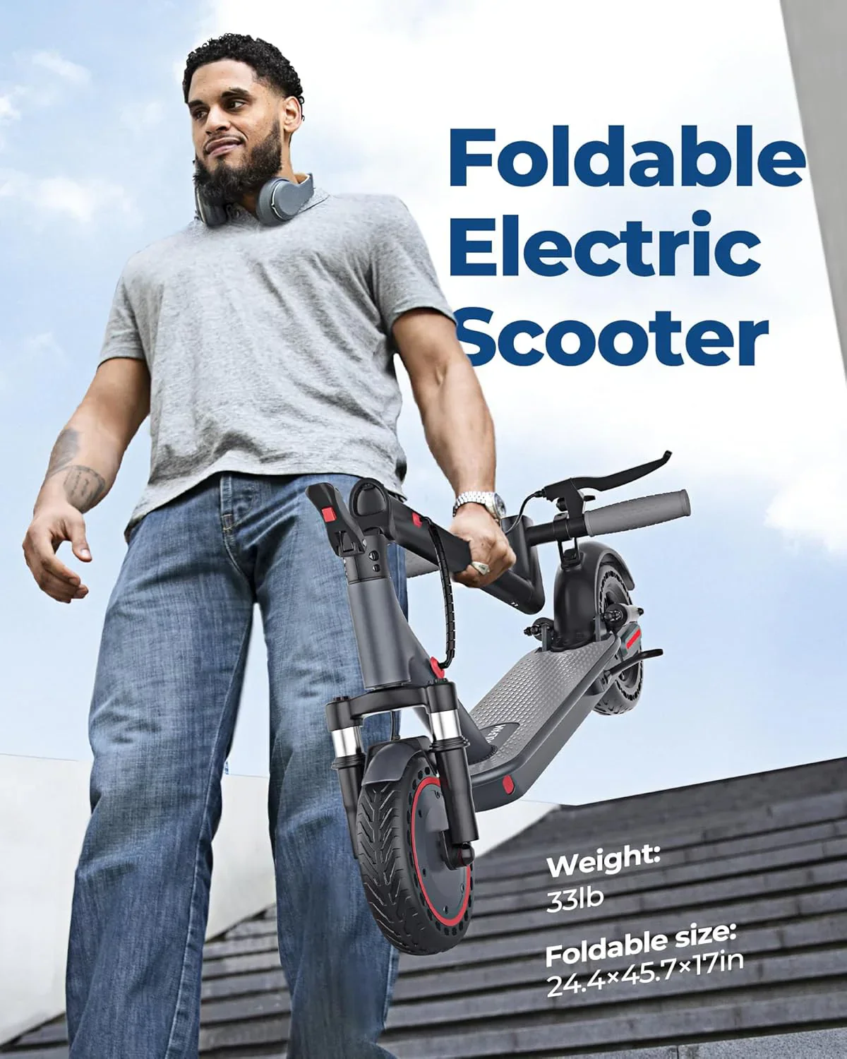 Electric Scooter 350W/500W Powerful Motor 8.5
