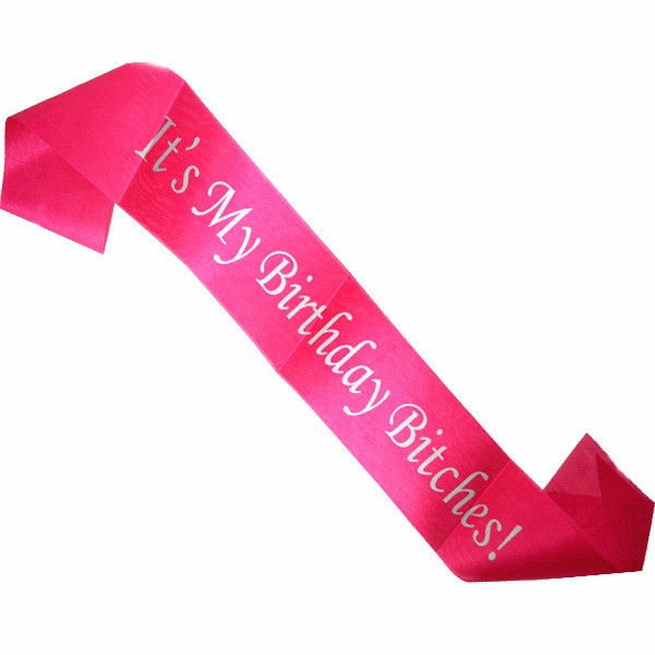 Birthday Sash, Birthday Girl Sash, for Birthday Parties and Bdays Satin Quality 60