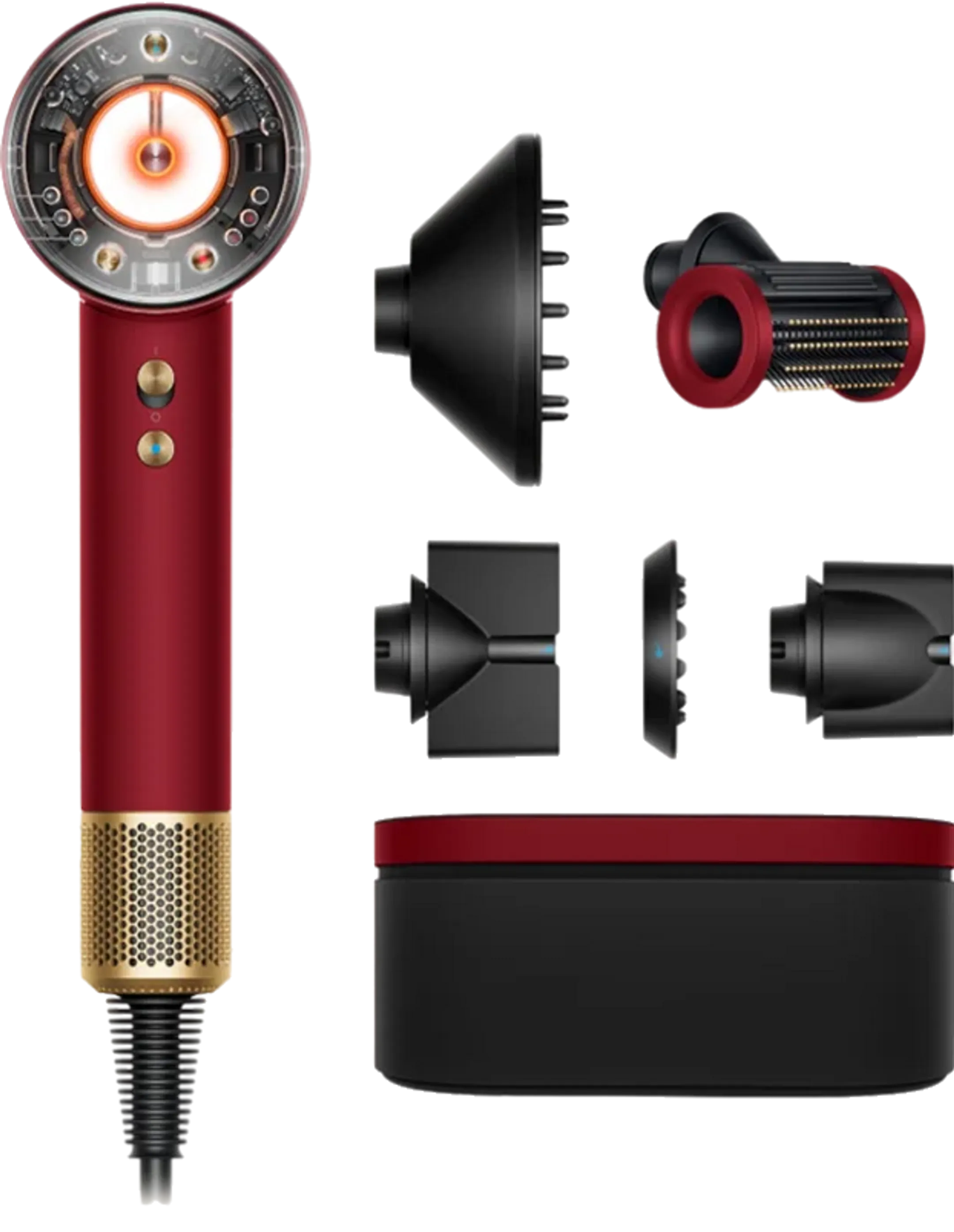 Dyson Supersonic Nural Straight + Wavy Red Velvet - Limited Edition