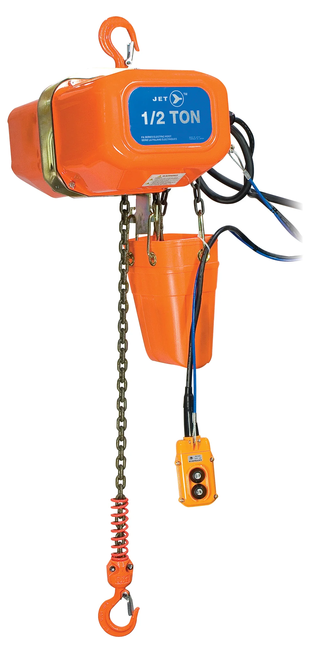 Jet FA-2S  ~  2 Ton 15' Lift 575V 3Ph Electric Chain Hoist Heavy Duty