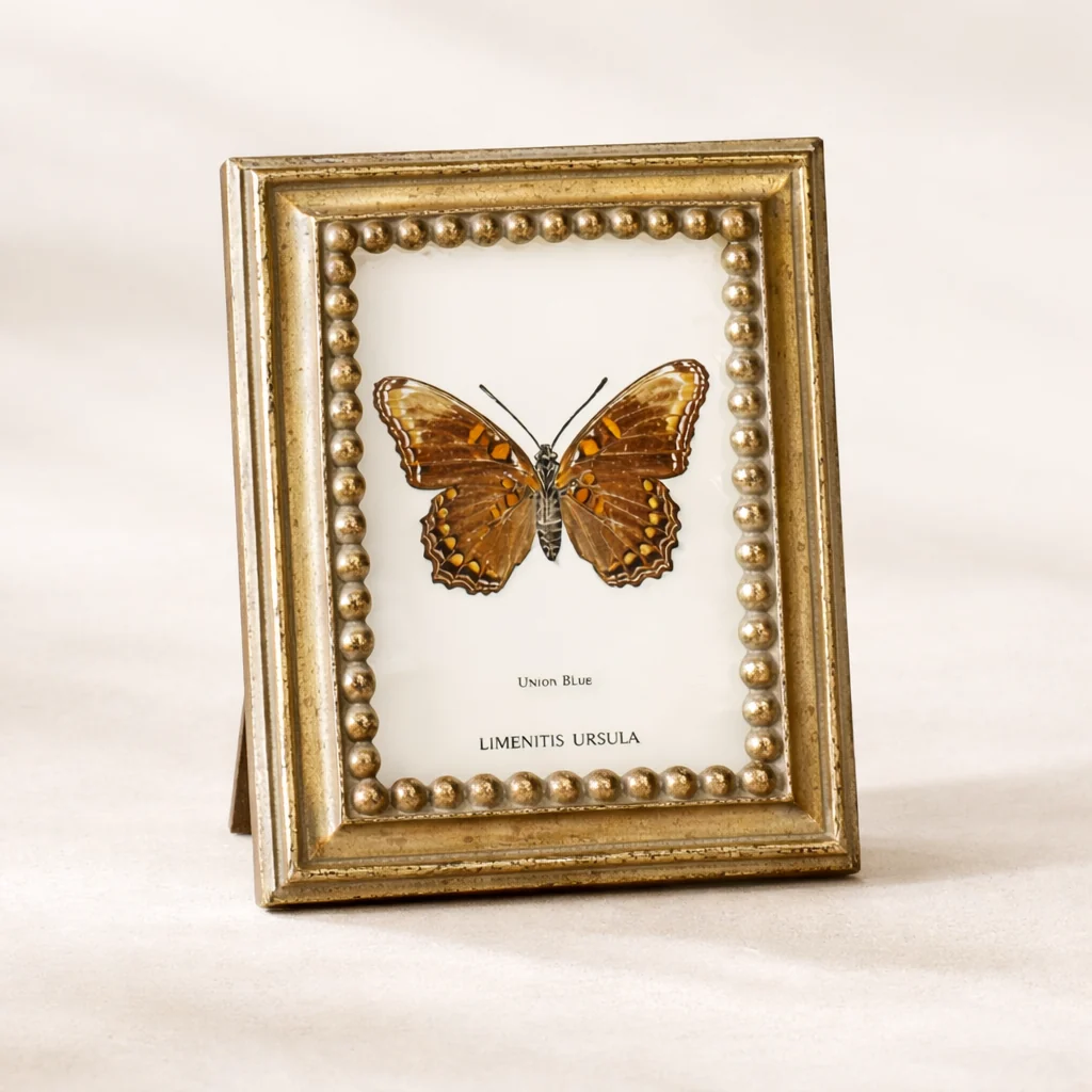 Gold Beaded Rectangle Photo Frame