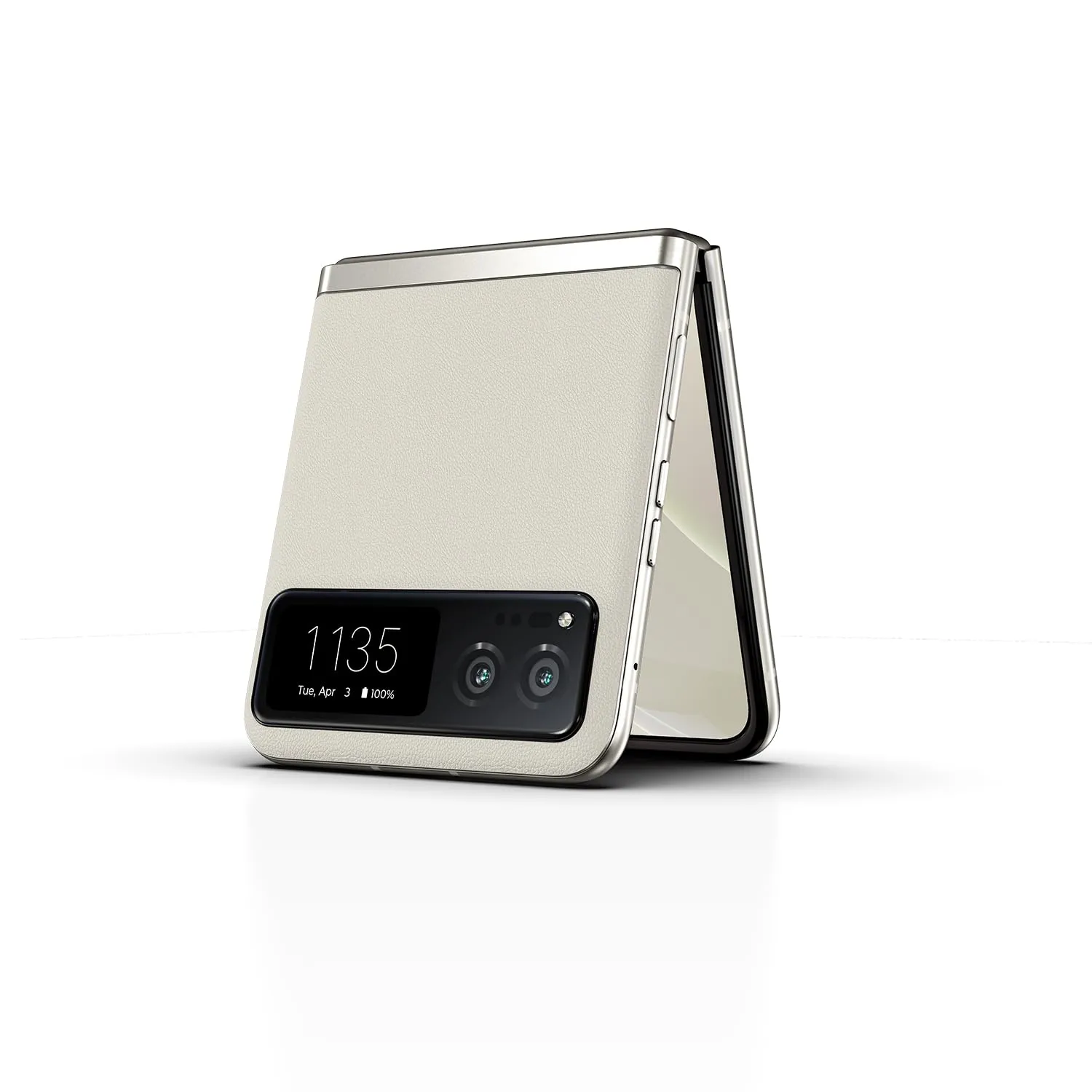 Motorola razr | 2023 | Kártyafüggetlen | Az USA-hoz készült 8/128 | 32 MP-es kamera | Vanília krémszín, 73,95 x 170,82 x 7,35 mm