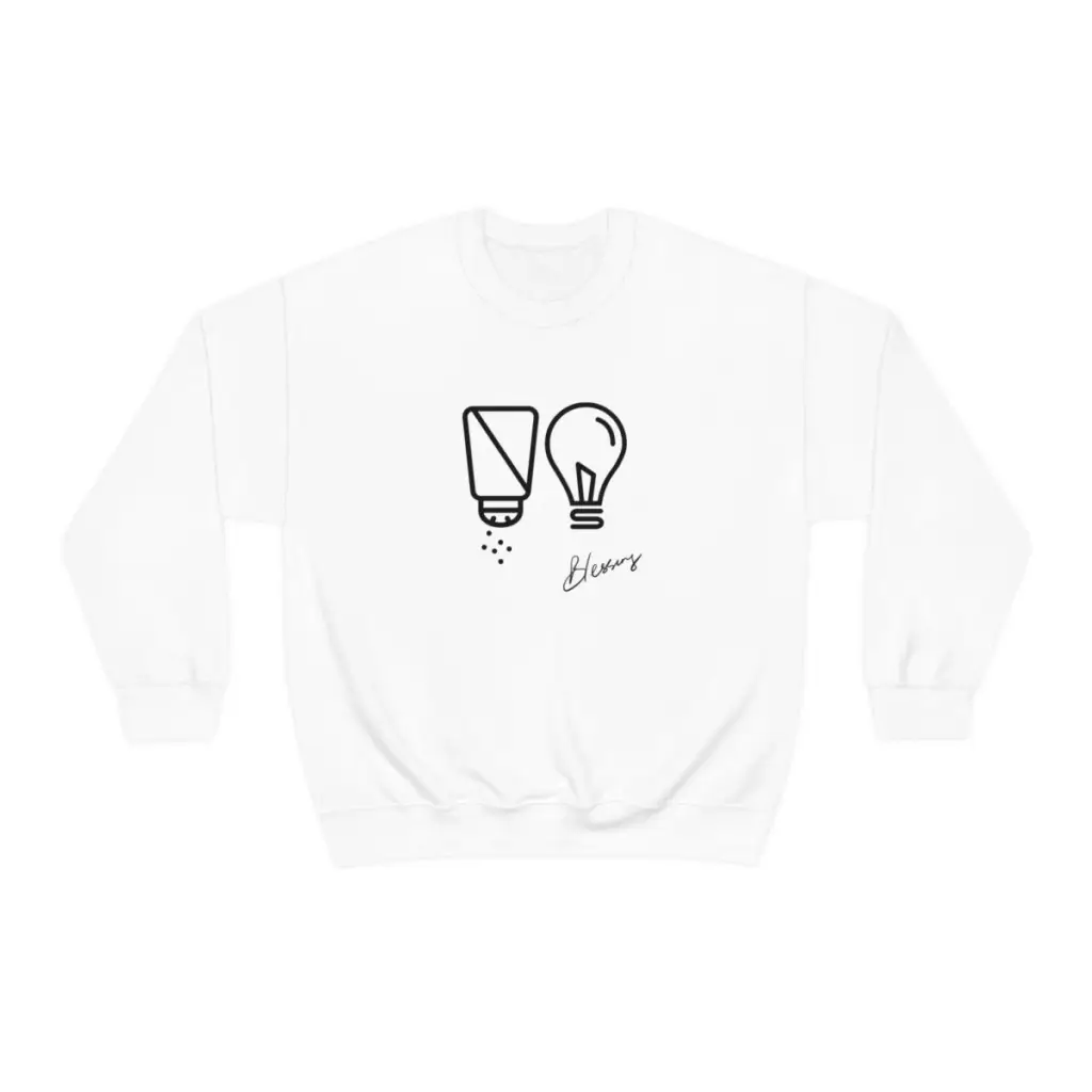 Salt and Light Christian Crewneck Sweatshirt | Gift to show Faith | Gift for Her for Him | Essential for Church and Worship