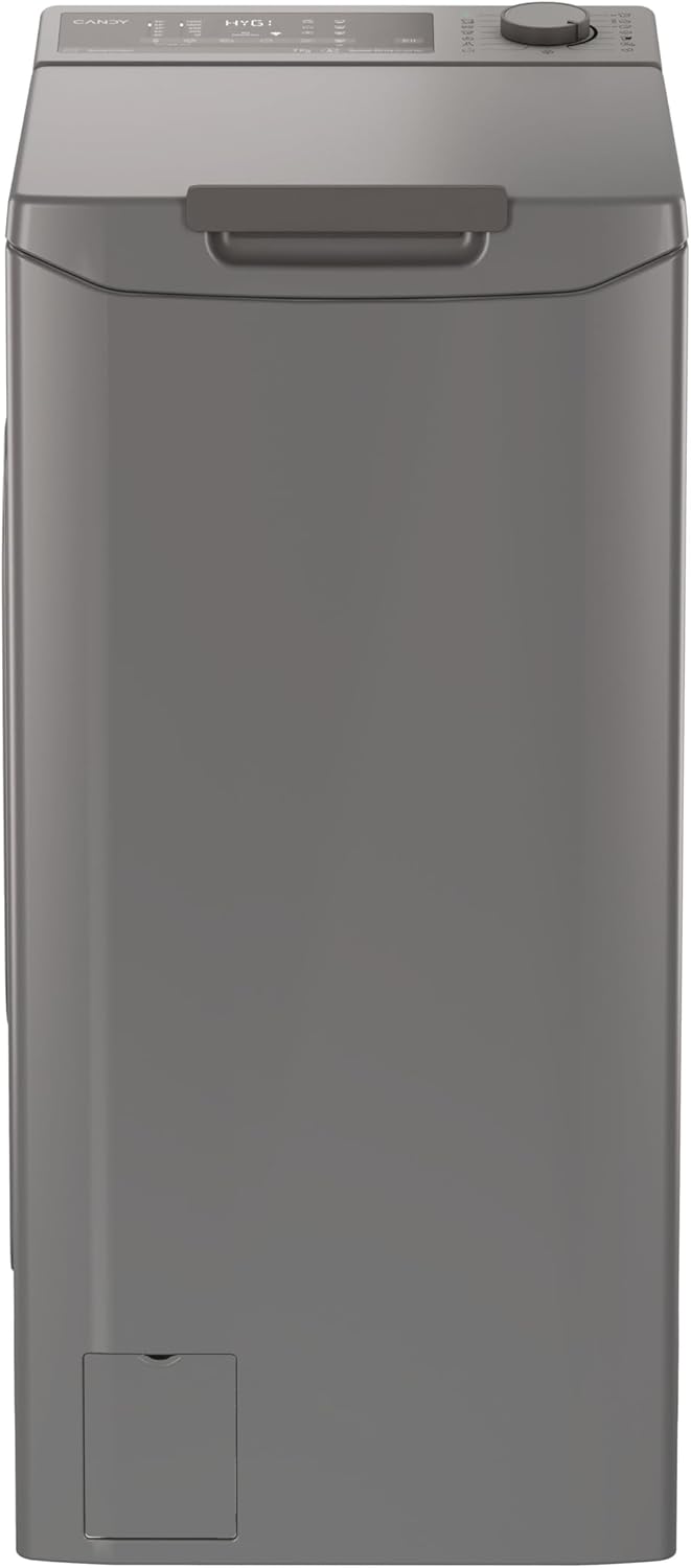 Candy ProWash 500 TCAS274TMR5-S Washing Machine Top-load 7kg, 1200RPM, Digital Display, Wi-Fi Connectivity, Snap & Wash, 17 Cycles, Inverter, Deferred Start 24H, Gentle Touch Opening, 77DB,