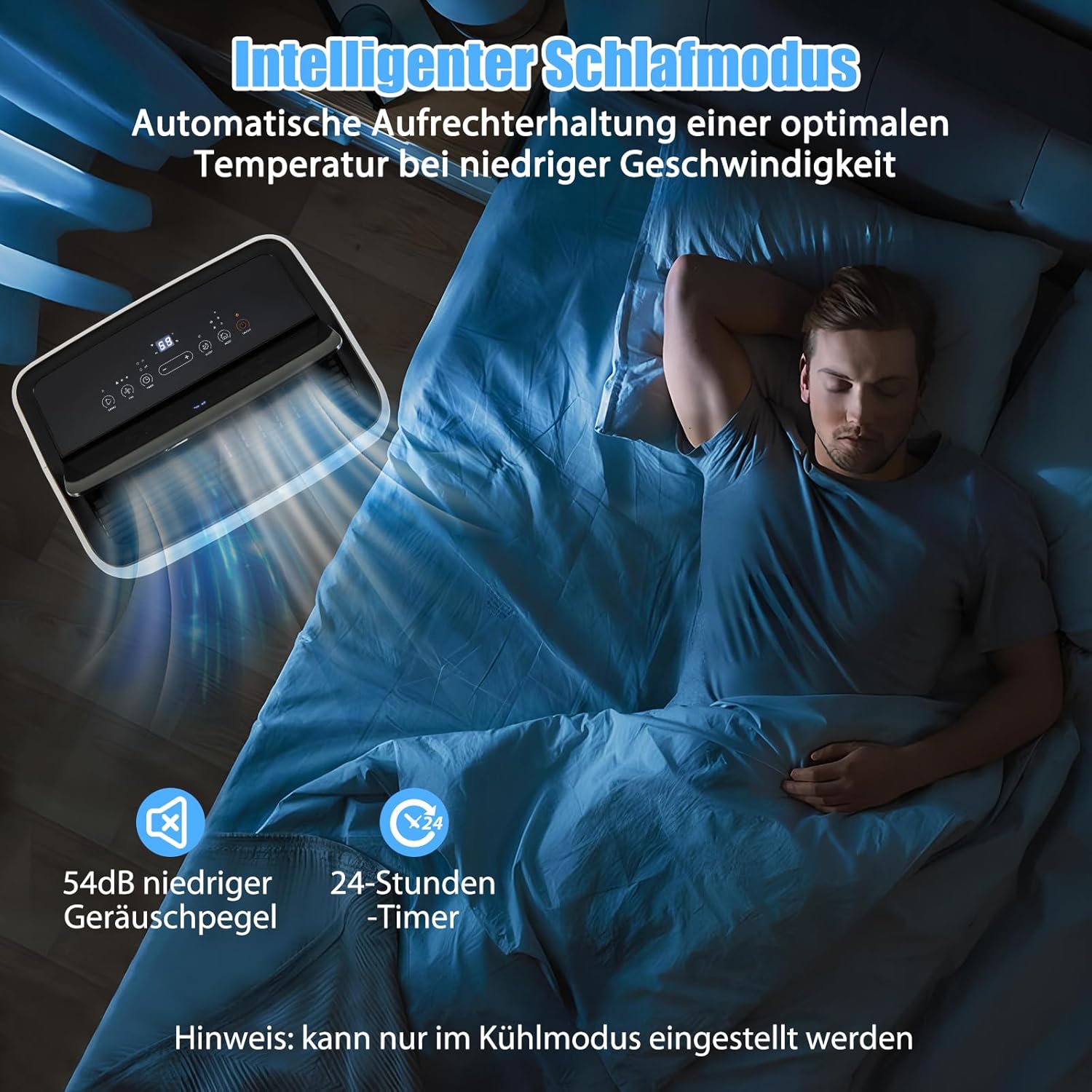 GOPLUS 14000BTU Klimaanlage mit Abluftschlauch, mobiles Klimagerät | 5 in 1: Kühlen, Heizen, Entfeuchten, Belüften, Auto | Schlafmodus | App Steuerung | 1-24H Timer | für Räume bis zu 65㎡