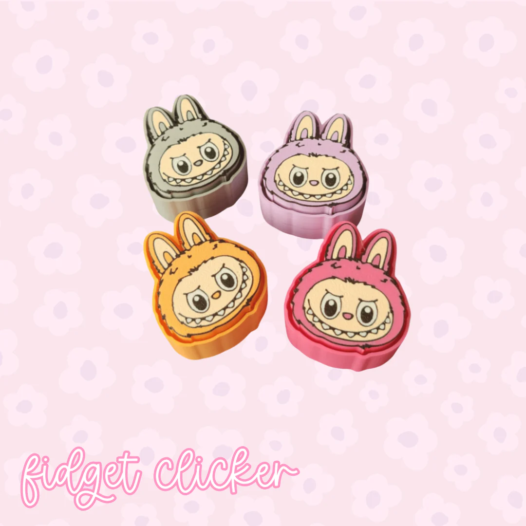 Cute Monster Clicker Keychain
