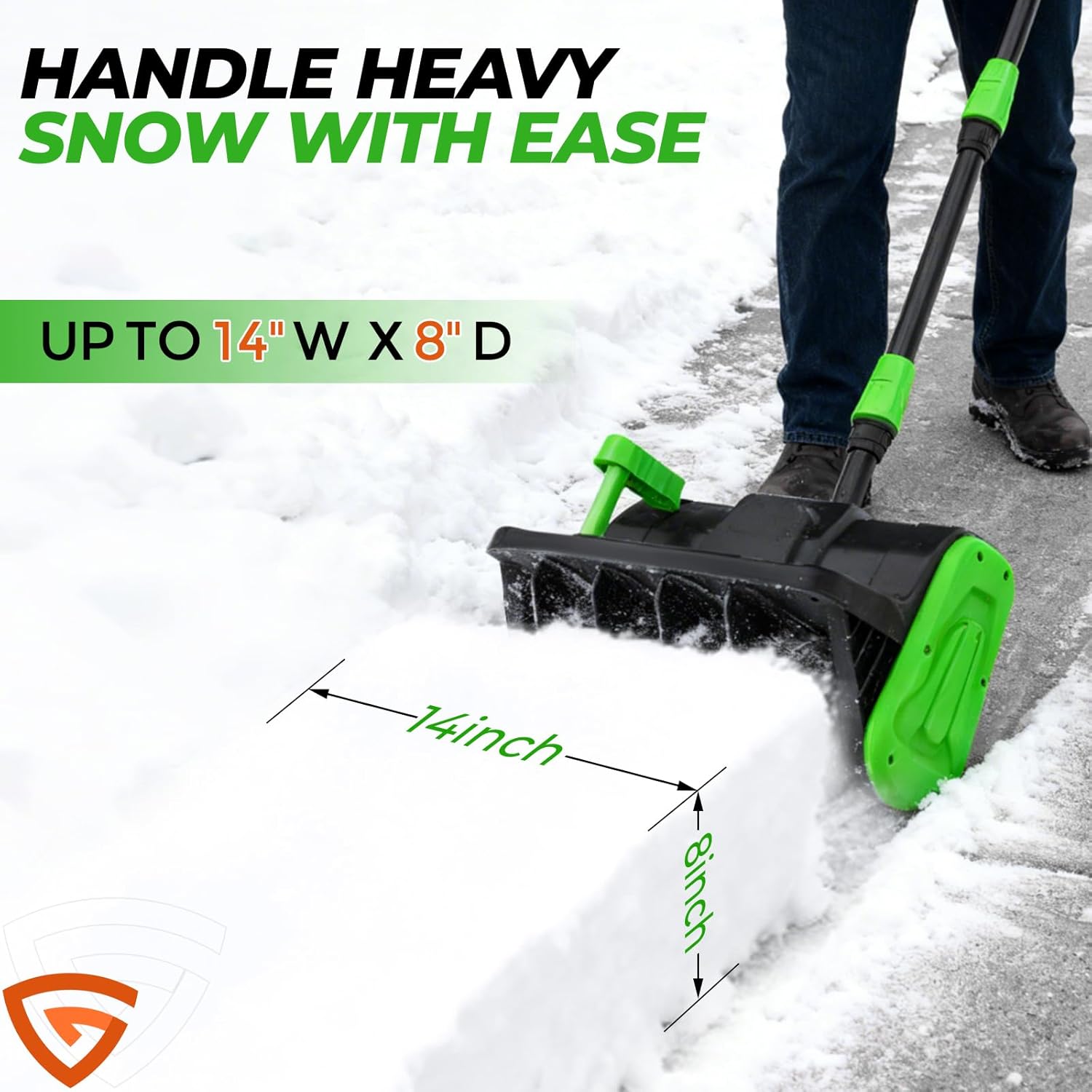 21V Cordless Snow Shovel  16-Inch Brushless Cordless Snow Blower with 2Pcs 3000mAh Recharge Batteries  Lightweight Electric Snow Plow for Driveway  Sidewalk & Patio Winter Snow Removal- No Wheels
