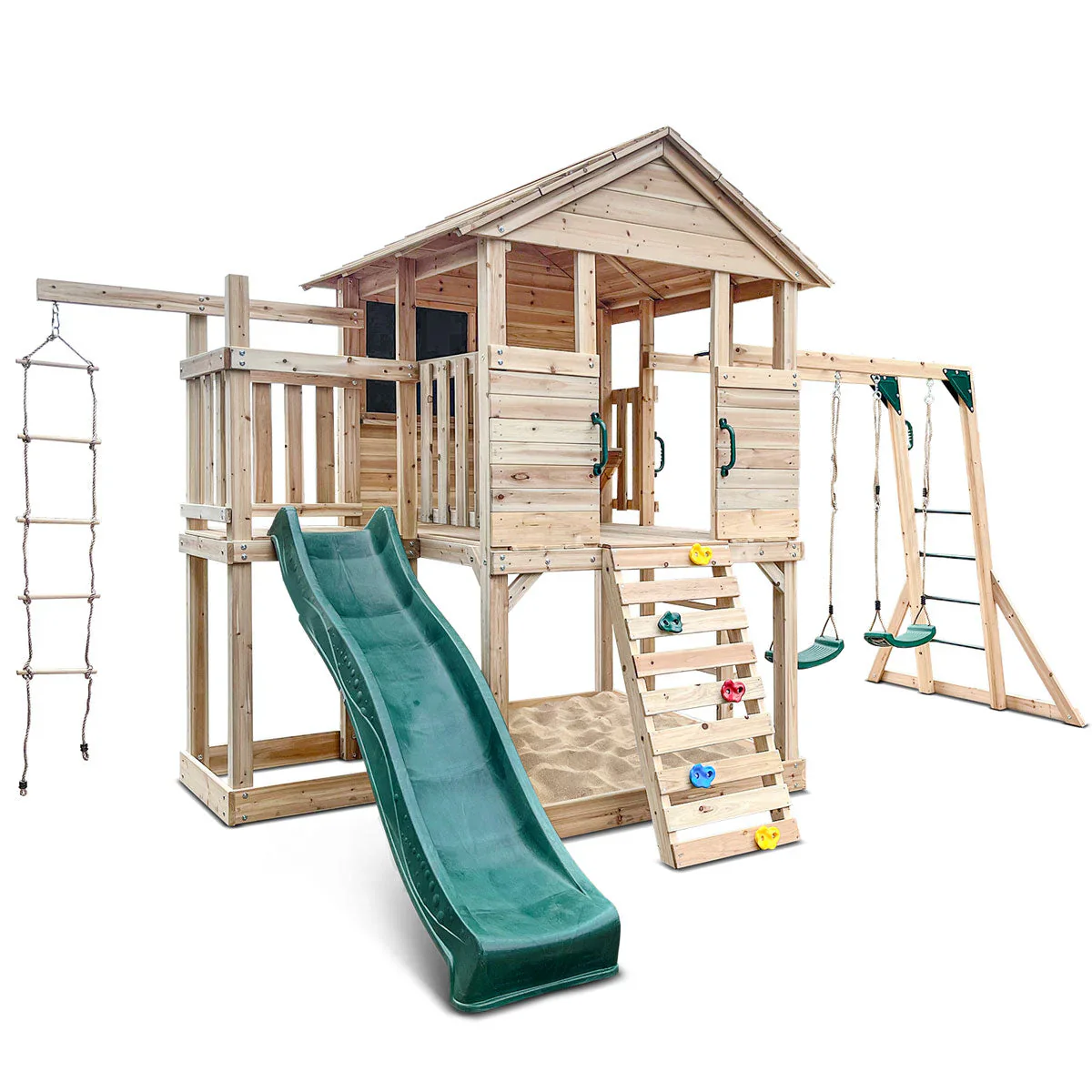 Lifespan Kids Kingston kuckóház 2,2 méteres zöld csúszdával