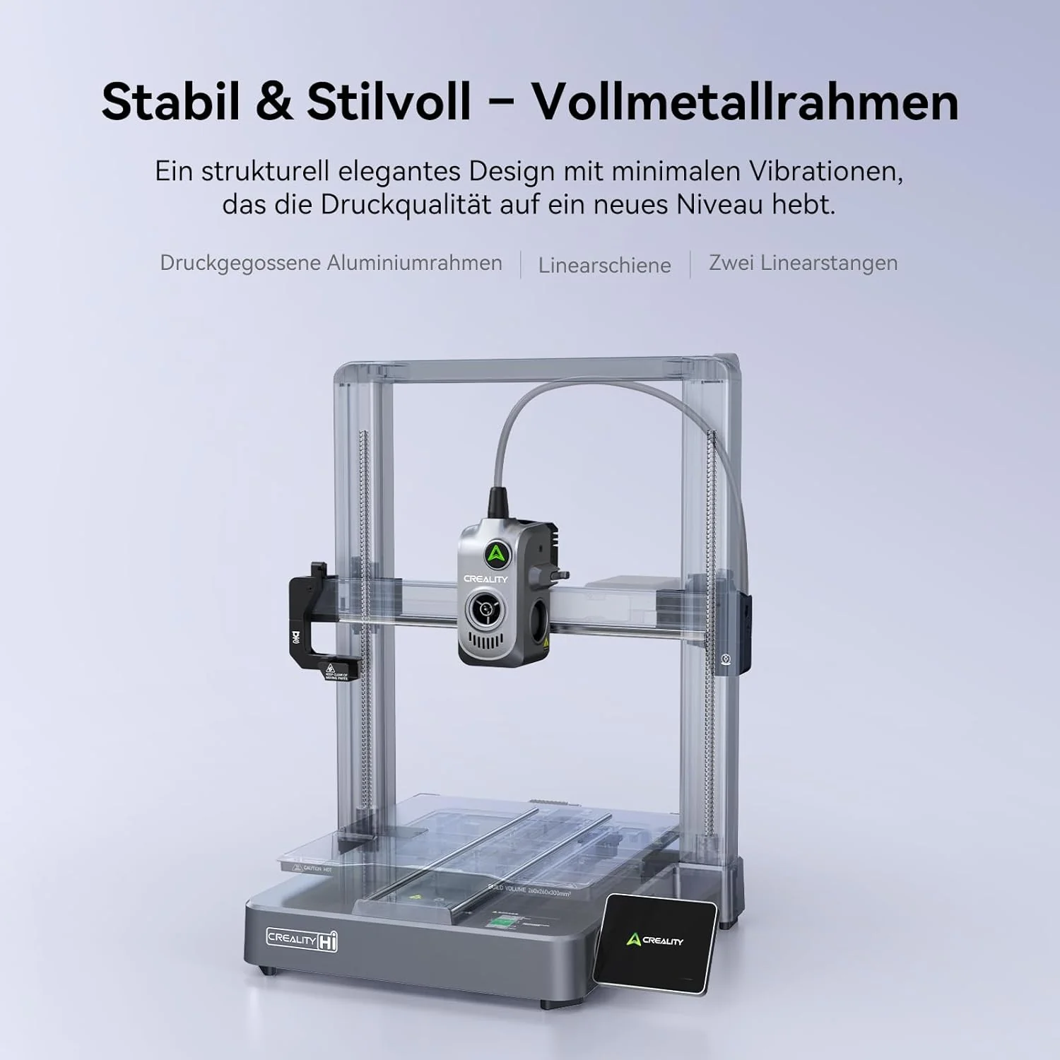Creality K2 Plus Combo 3D-Drucker, 16-Farben Multimaterial-Druck, 350³mm XXL-Bauraum, Servo-Direktantrieb, Dual-KI-Kameras, Ultra-Leise