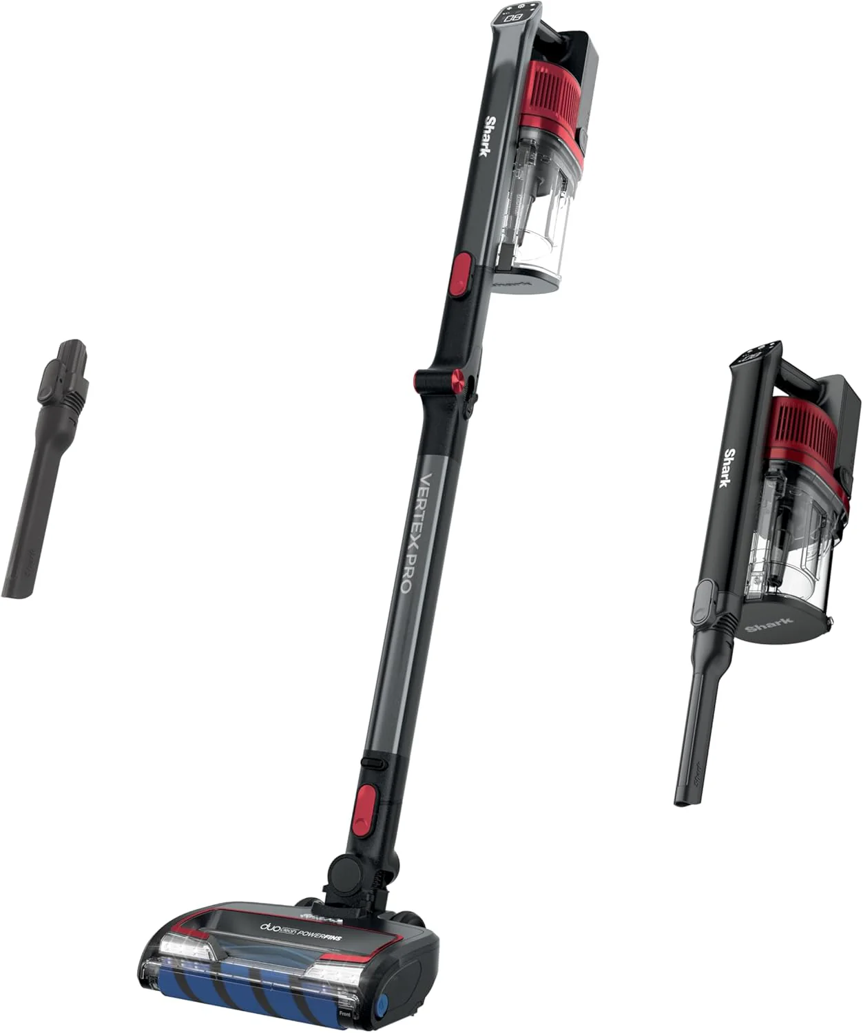 Shark Cordless Vacuum Cleaner with HEPA Filter, Lightweight, Portable, Rechargeable, Powerful Pet Hair Pickup, Removable Handheld, Crevice Tool, Dusting Brush, 50-min Runtime, Blue, IZ363HT