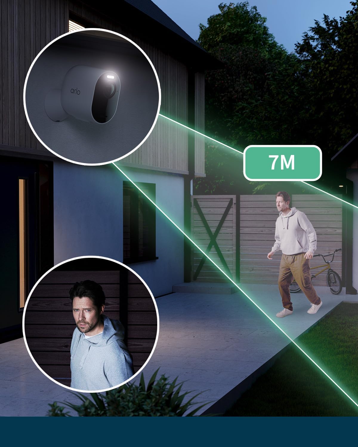 Arlo Ultra 2 Überwachungskamera Aussen WLAN, Kabellos, 4er Set, 4K UHD Qualitätsprodukt, 180° Sichtfeld, Spotlight, Farb-Nachtsicht, Bewegungsmelder, Alarm Sirene + mit Arlo Secure Testzeitraum