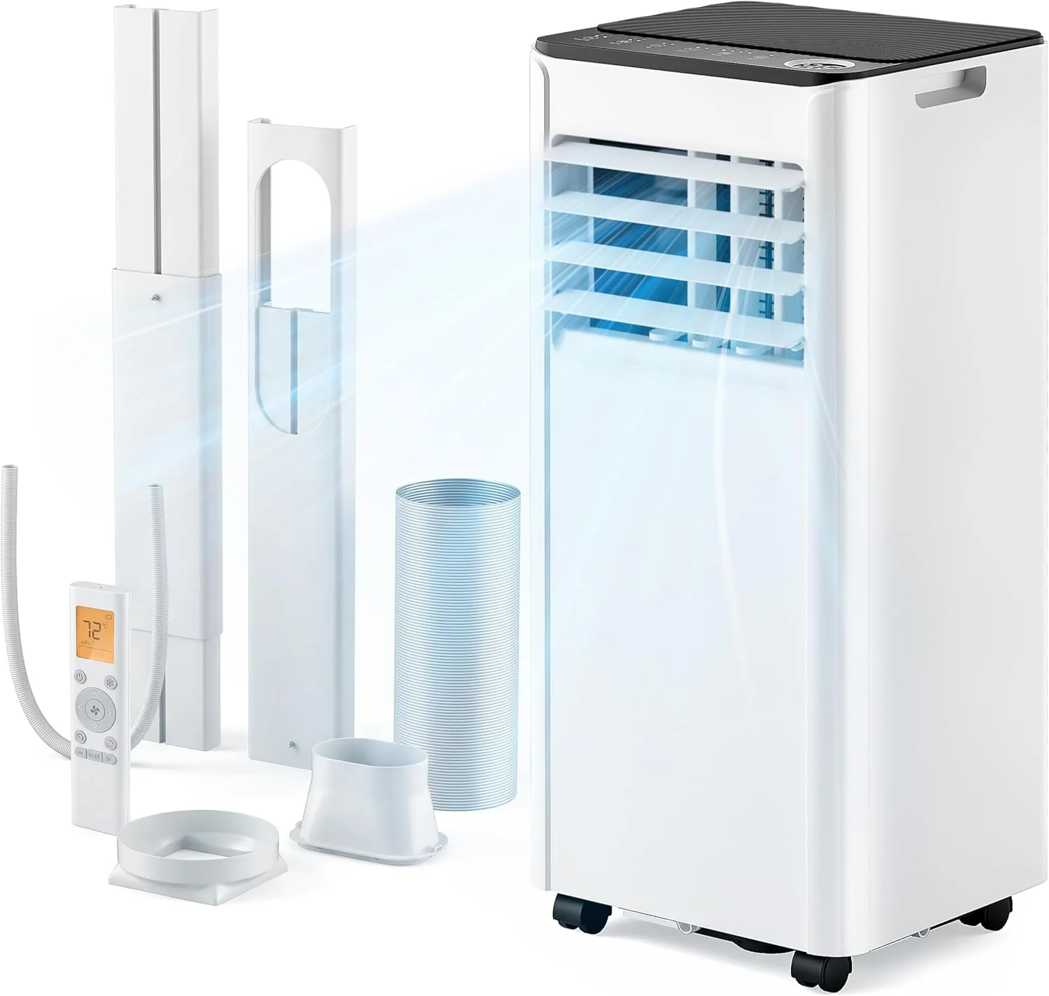 9000 BTU Portable Air Conditioner with Dehumidifier, Sleep Mode & Remote Control