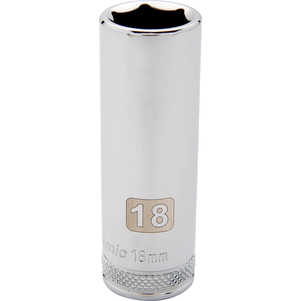 Dynamic D016210  ~  1/2 Inch Drive 6 Point 10 mm Deep Chrome Socket