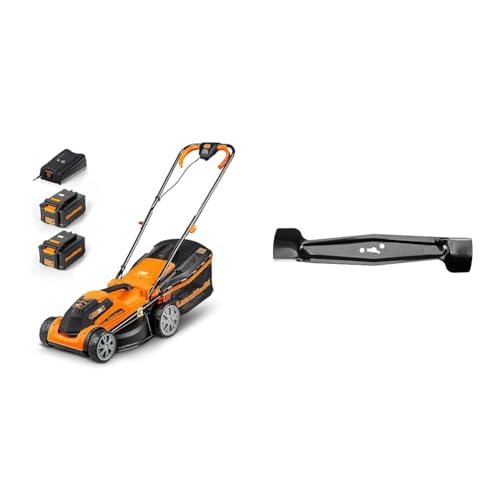 LawnMaster CLMF2434G Tagliaerba Senza Filo 24V Lawnmaster 34cm Ersatzmesser CLMF2434G 24V, 34cm Rasenmäher : Amazon.it: Giardino e giardinaggio