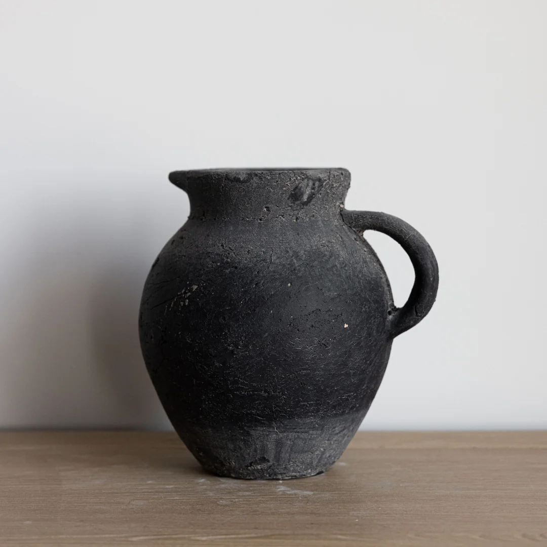 Charcoal Pitcher Vase