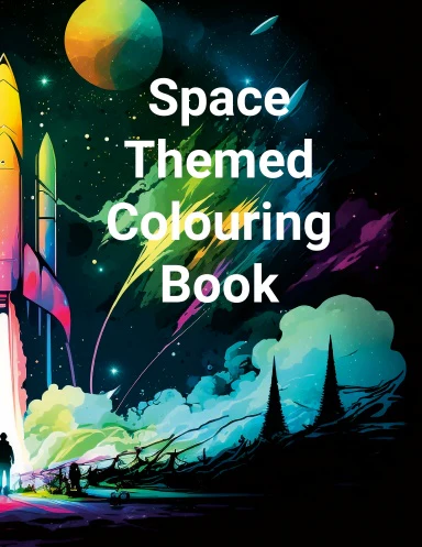 Space Themed Colouring Book