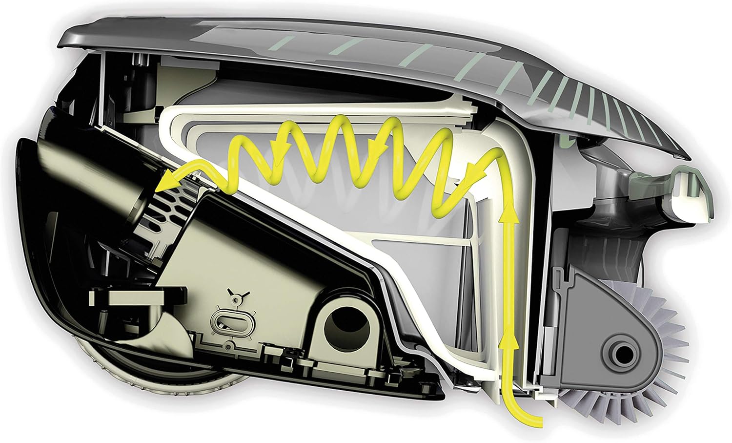 Zodiac Vortex AV35050 Robot nettoyeur autonome pour piscines jusqu’à 12 x 6 m, Nettoie le fond, les parois et la ligne d’eau et avec charriot, couleur gris