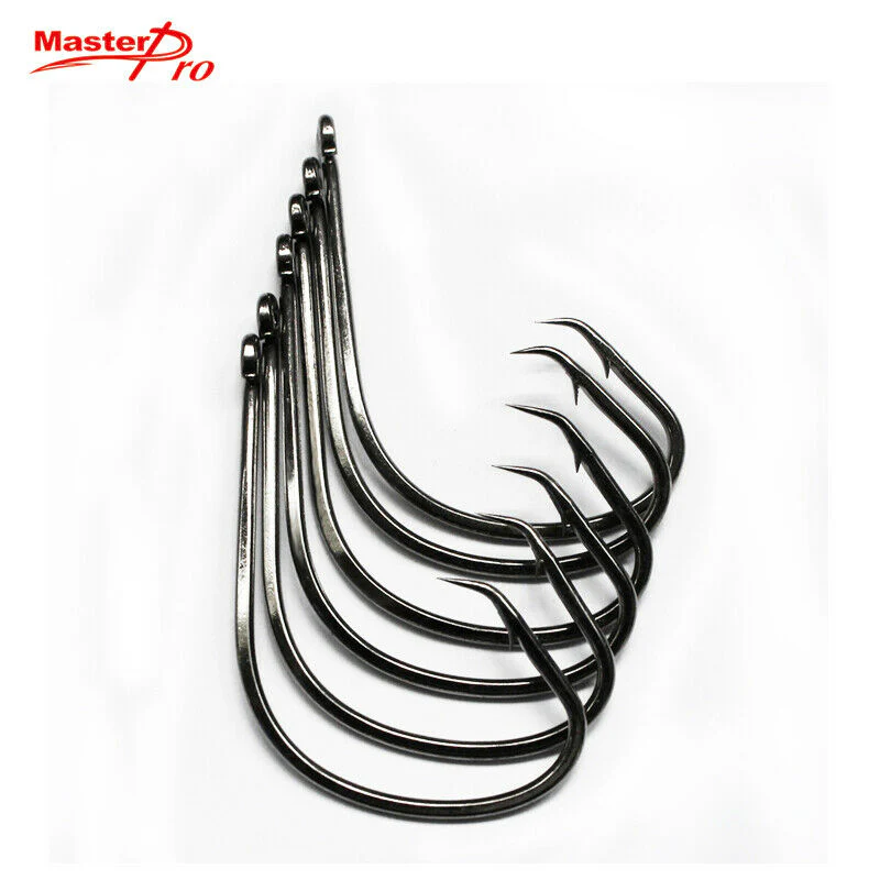 100XSize#6 Chemically Sharpened Sport Circle Hooks Fishing Tackle