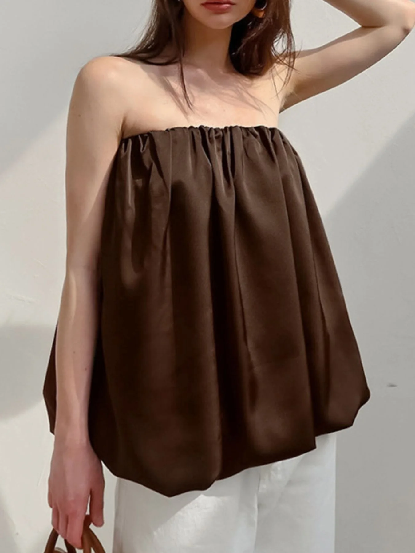 Bubble Hem Tube Top