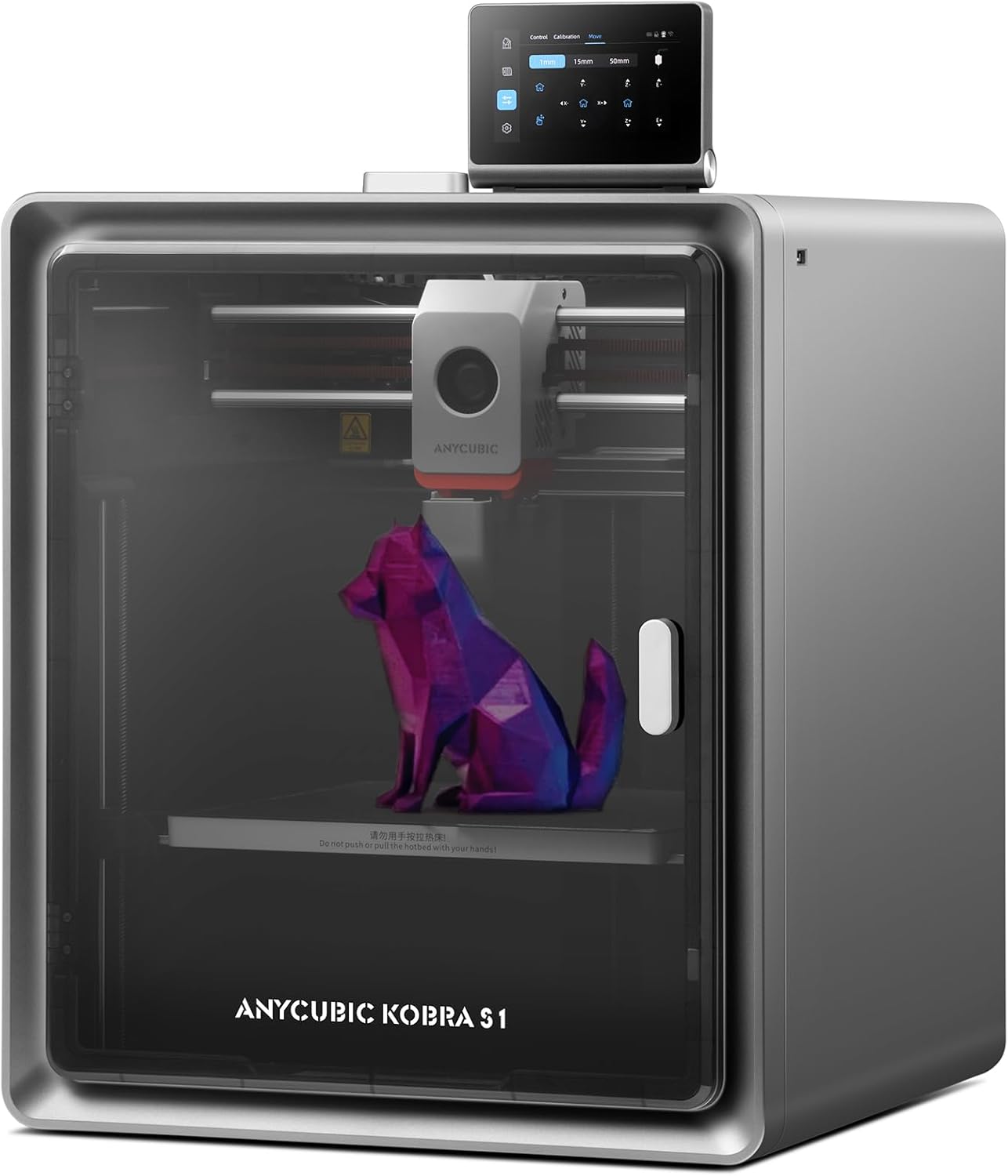 ANYCUBIC Kobra S1 3D Stampante FDM Multicolore Intelligente, 600 mm/s ad Alta Velocità, Monitoraggio AI per Principianti ed Esperti, Dimensioni di Stampa 250 * 250 * 250 mm,Struttura CoreXY Chiusa