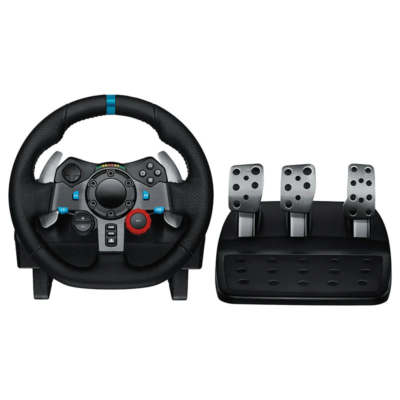 G29 Driving Force Racing Wheel and Floor Pedals for PS5, PS4, PC, Mac – Black
