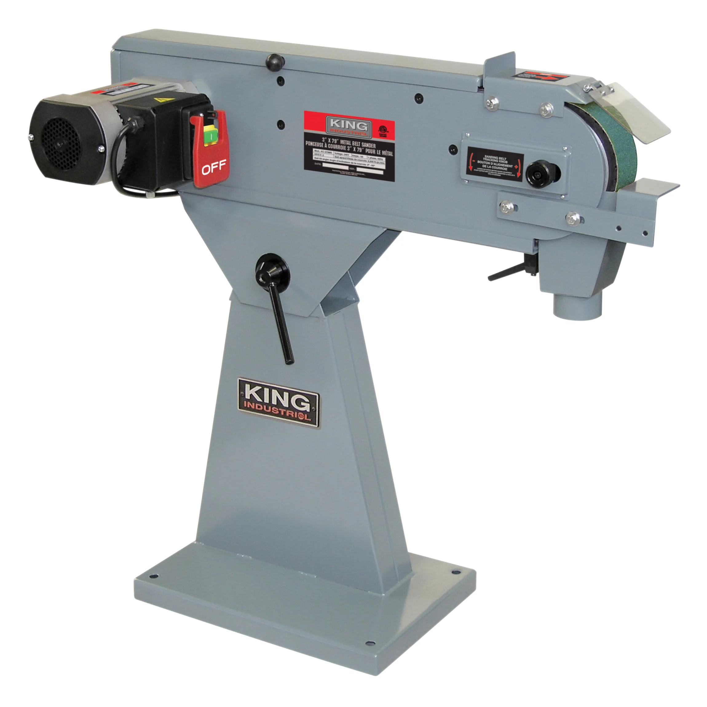 King Canada KC-379MS  ~  Belt Sander Metal 3 Inch X 78-3/4 Inch