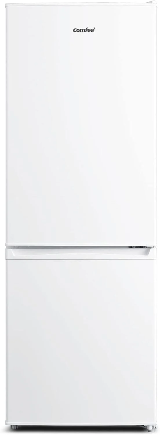Comfee' RCB169DK3 Kühlschrank mit Gefrierfach 150cm Höhe/Kühl-/Gefrierkombination/Low Frost/174L/leise Kühlgefrierkombi 38dB/Einstellbare Kühlschranktemperatur/LED-Licht/156 kWh/Jahr/Schwarz