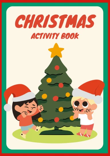 Christmas Colourful Illustrated Colouring Book