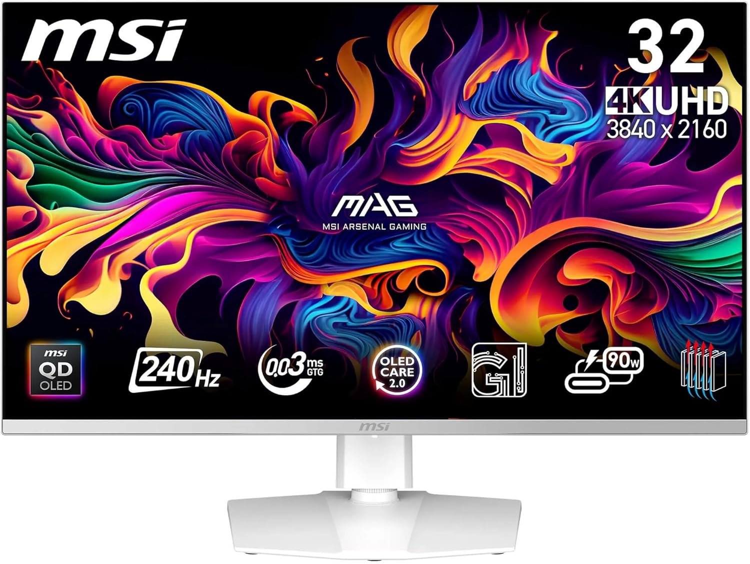 MSI MPG 321URXW QD-OLED 4K UHD Gaming Monitor da 31,5