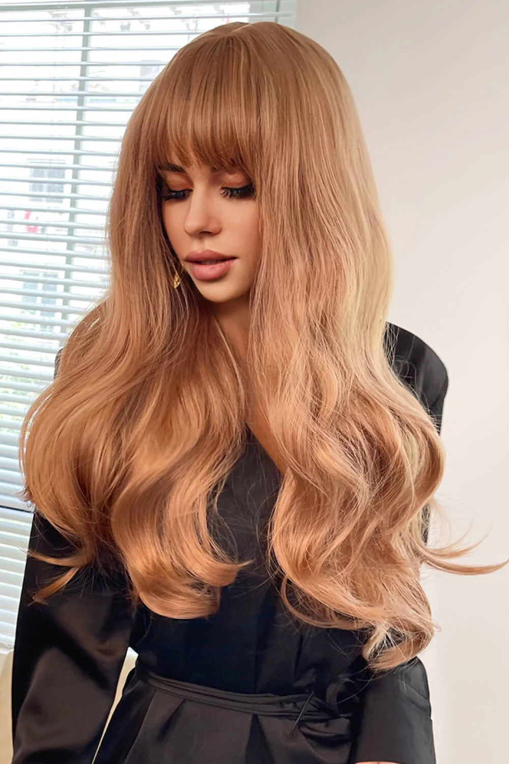 Natural Wave Full Machine Synthetic Wigs 26