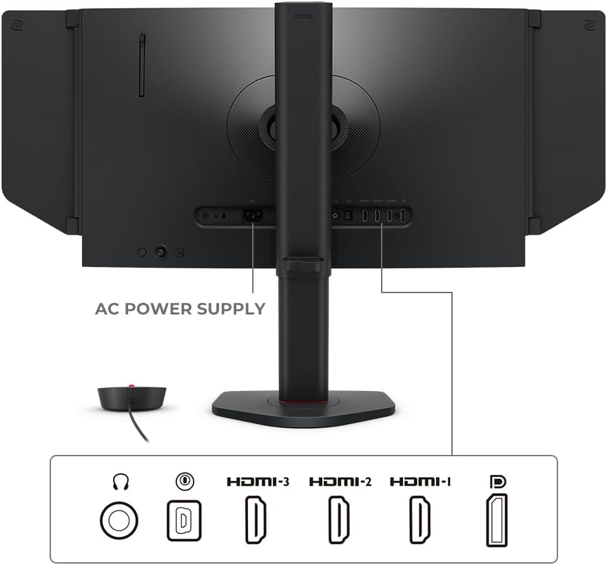 BenQ ZOWIE XL2566X+ Écran Gaming, 24 pouces, 400Hz, TN rapide, DyAc 2, 1080p, HDMI 2.0 X3, DisplayPort 1.4, XL Setting to Share, S Switch, réglage hauteur fluide, PROGamer Base