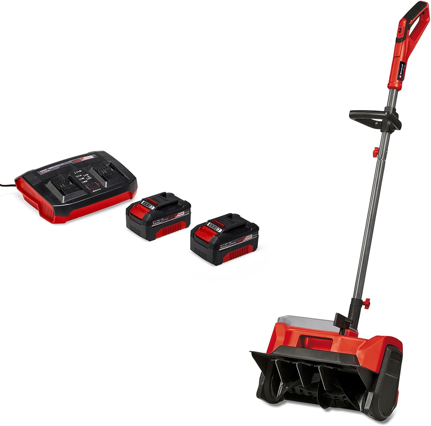 Einhell Akku-Schneefräse GE-ST 36/40 Li E Power X-Change (Li-Ion, 36 V, Arbeitsbreite 40 cm, max. Schneehöhe 20 cm, inkl. Akku und Ladegerät)