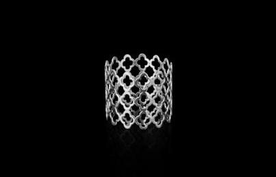 Silver Web Napkin Ring, Set of 6