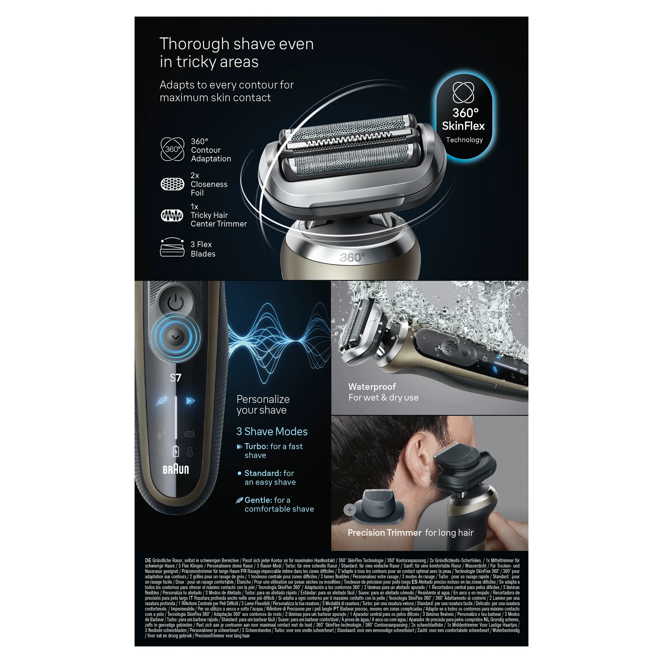 Braun Elektrisch scheerapparaat Series 7 72-C7200cc