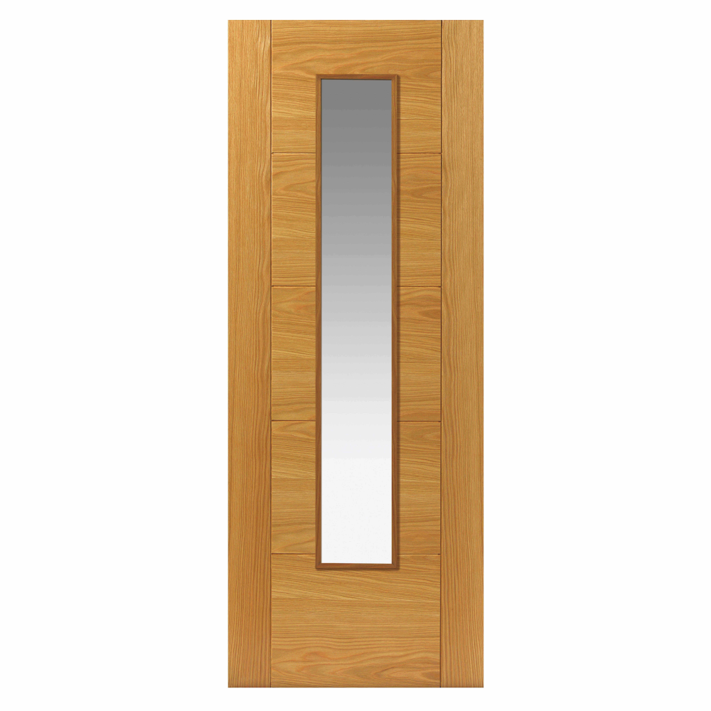 J B Kind Emral Oak Glazed Internal Door