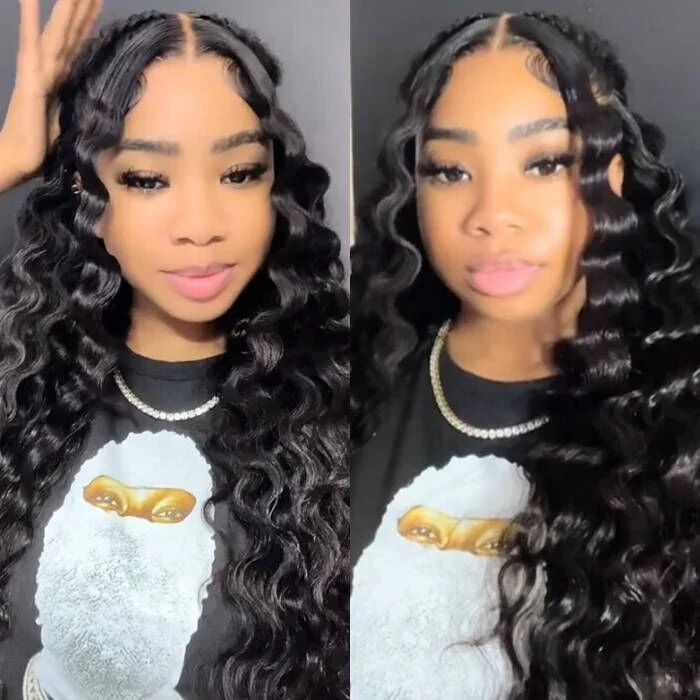 Pre Plucked HD Lace Wig Loose Deep Wave Lace Front Wig Human Hair Natural and Realistic Invisible Lace Wig