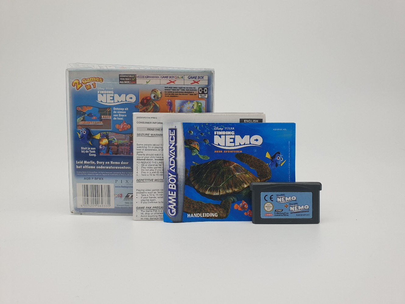 2 Games in 1 Finding Nemo + Finding Nemo Meer Avonturen GBA