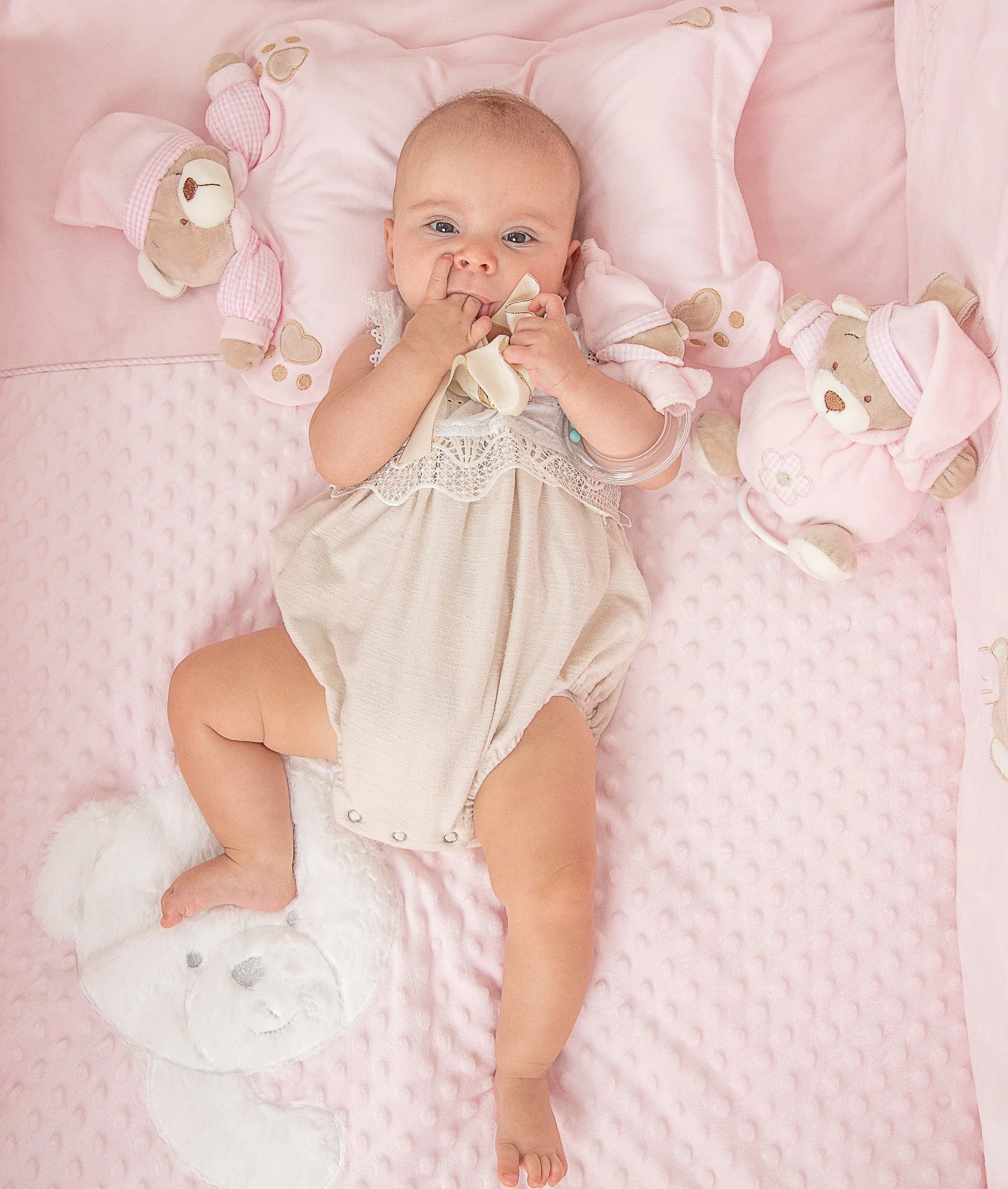 Toddler Bubble Quilt & Cover | Pink