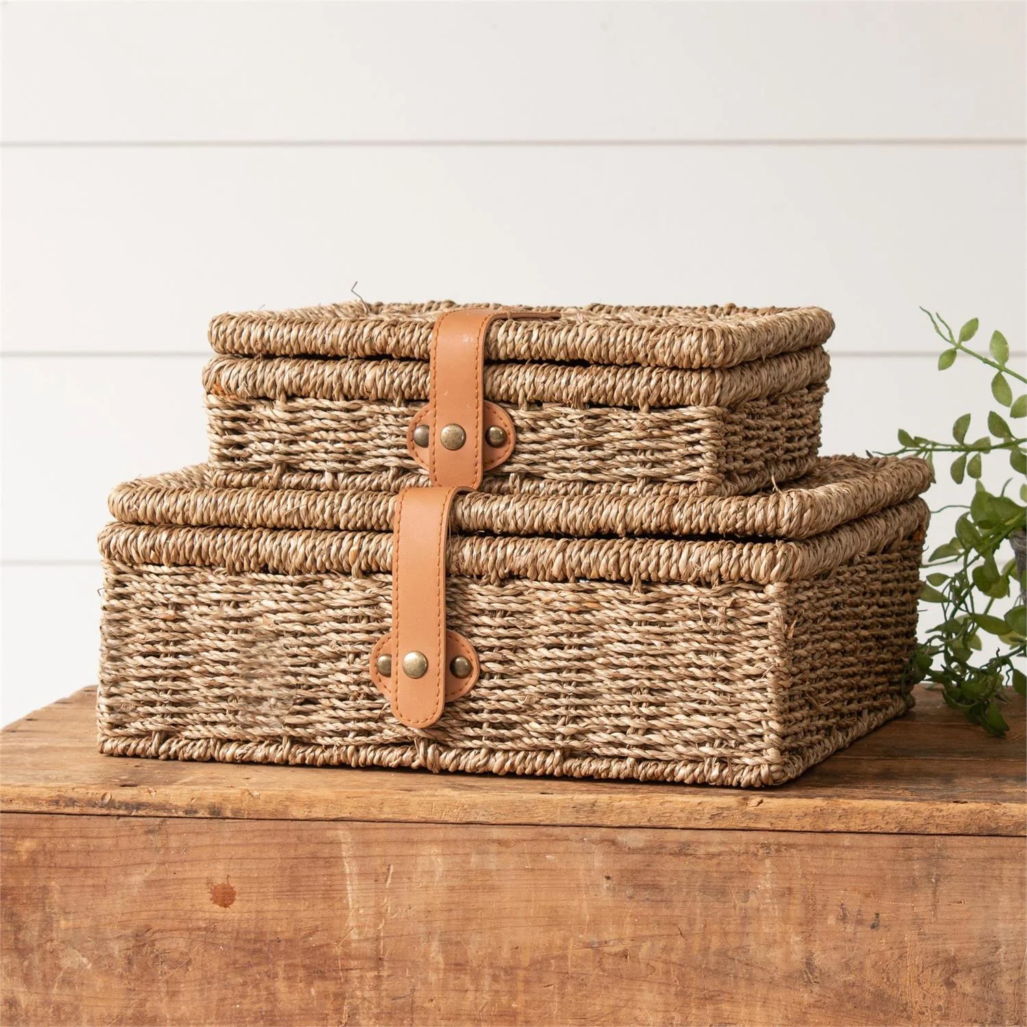 Simple Treasures Woven Boxes Set