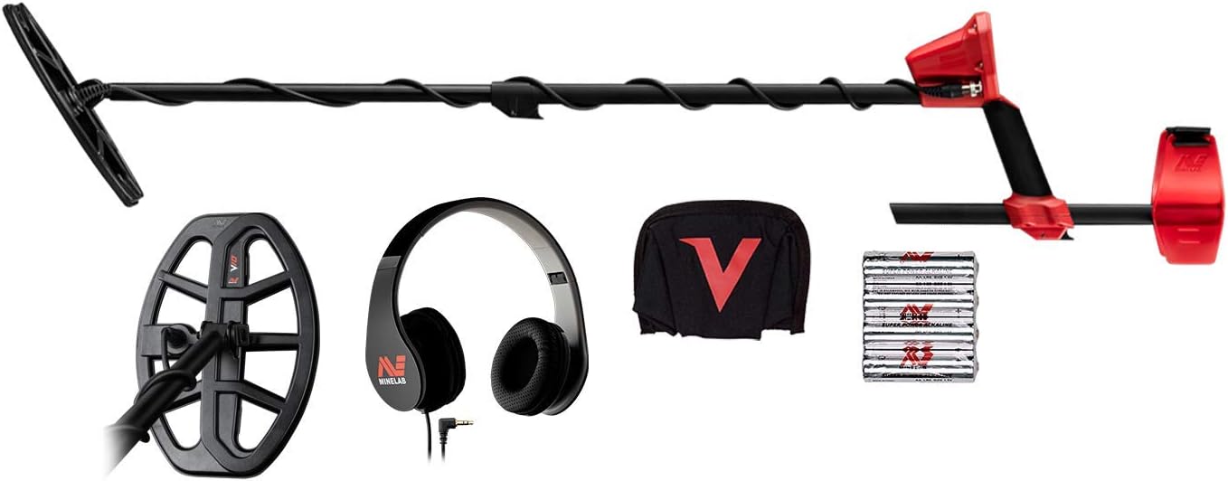 Minelab Vanquish 440 Multi-Frequency Pinpointing Metal Detector for Adults with V10 10
