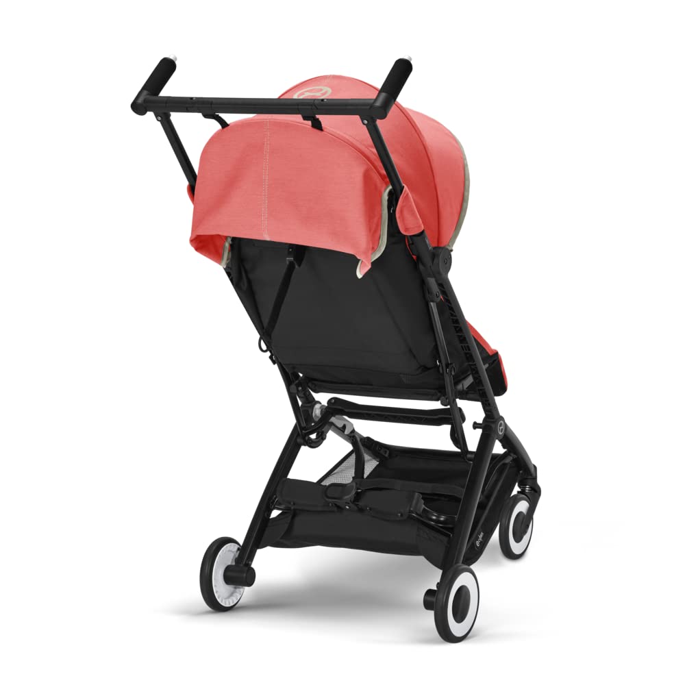 CYBEX Gold Kinderwagen Libelle mit One-Pull Harness, Von ca. 6 Monaten bis ca. 4 Jahre (max. 22 kg), Ultraleicht (nur 6 kg), Almond Beige (Beige mit taupefarbenem Rahmen)