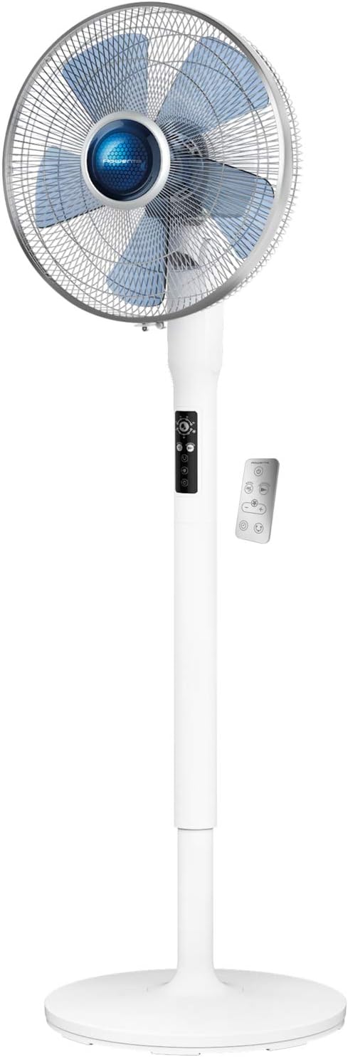 Rowenta VU5870 állóventilátor Turbo Silence Extreme+ | Távirányító | 5 sebesség | Automatikus kikapcsolás | Időzítő | Automatikus oszcilláció | Állítható magasság, fehér