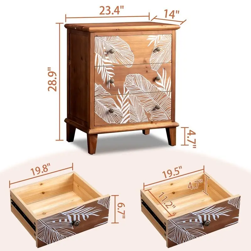 Solid wood Dresser chest
