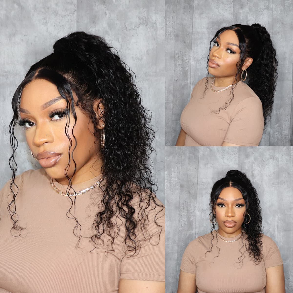 Sung Fit Hidden Strap 360 Skin Lace Frontal Pre-cut & Pre-bleached Human Hair Wig 180% Density