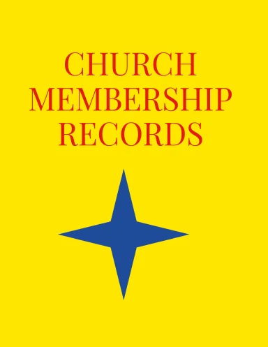 CHURCH MEMBERSHIP RECORD BOOK