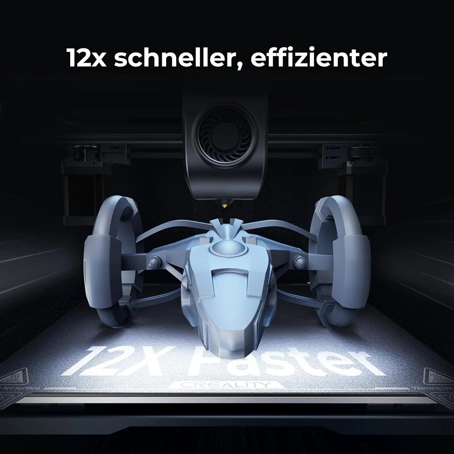 Creality K2 Plus Combo 3D-Drucker, 16-Farben Multimaterial-Druck, 350³mm XXL-Bauraum, Servo-Direktantrieb, Dual-KI-Kameras, Ultra-Leise