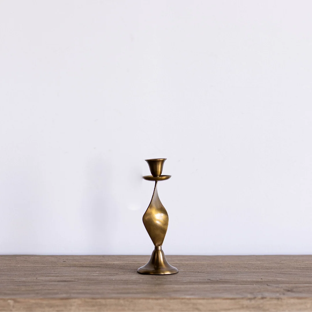 Twisted Brass Inspired Candlestick