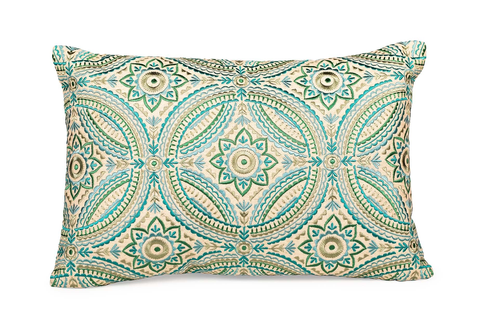 Morocco Sea Blue Pillow