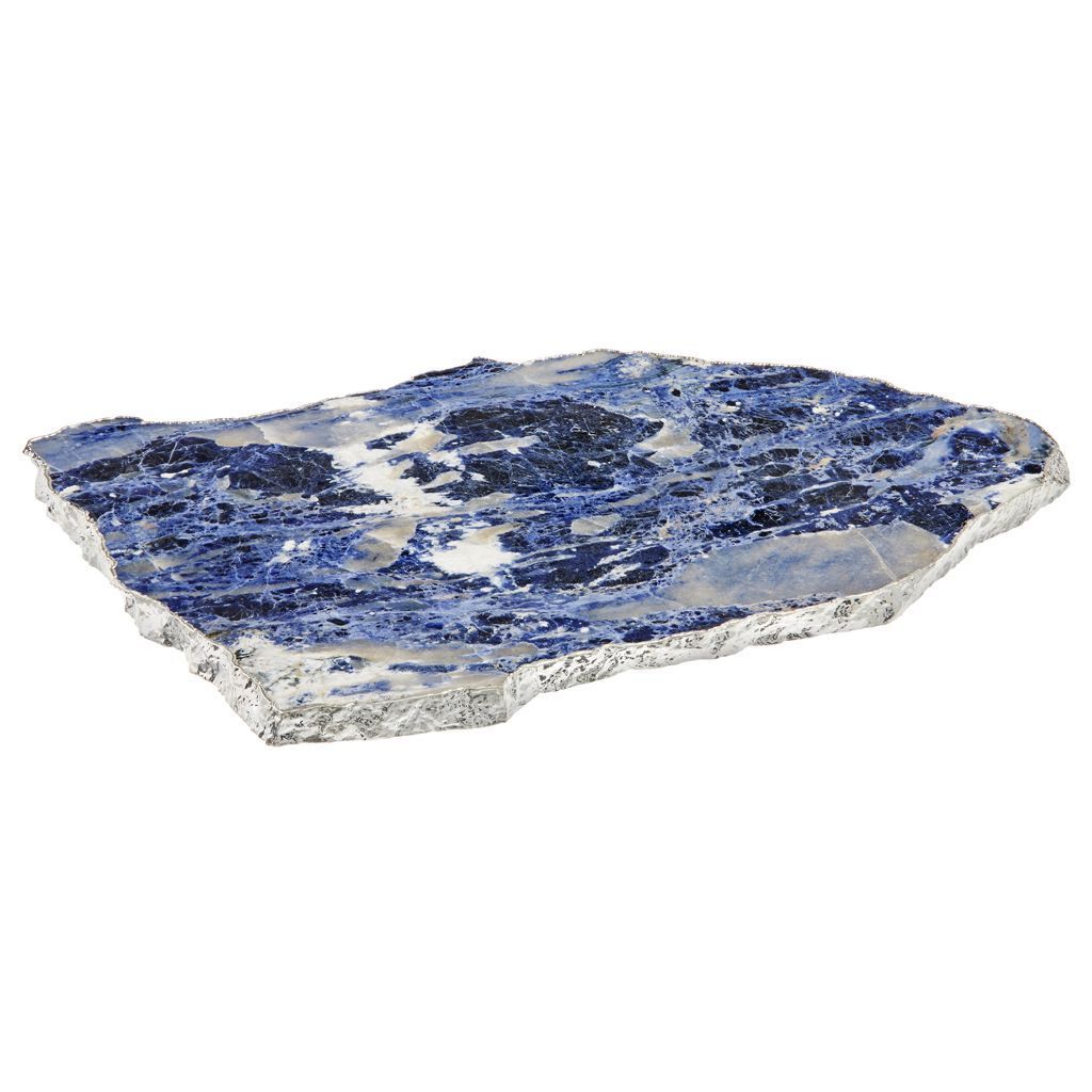 Kiva Pure Silver Platter, Sodalite - Large