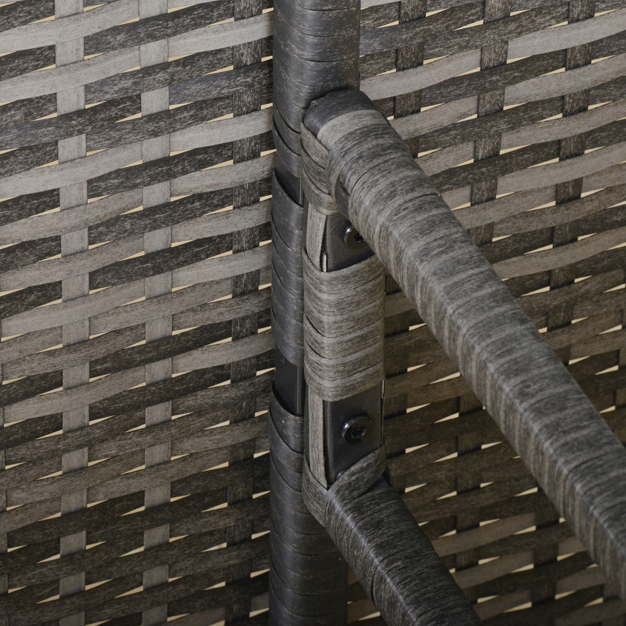 Outsunny 6-delig poly rotan 110,5 cm x 62 cm x 82 cm